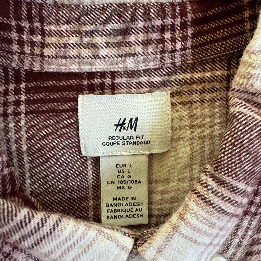 H&M plaid button down - Picture 2 of 2